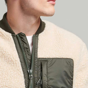 Nouveauté 2026 : Veste polaire à col montant avec fermeture éclair, coupe-vent, pour l'hiver, doublure épaisse en sherpa - Product Image 3