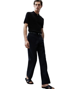 Camisetas de golf de manga corta entalladas de algodón y viscosa de alta calidad de diseñador para hombre - Product Image 4