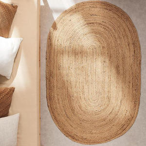 Natural Fiber Eco Braided Jute Rug – Strong Durable Floor <b>Carpet</b> for Living Room, Bedroom and Office Use - Product Image 5