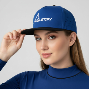 Gorra Deportiva Athletify de Tela Softshell, con Bordado Personalizado en el Panel Frontal, Ajustable con Cierre a Presión, para Deportes y Actividades al Aire Libre - Product Image 1