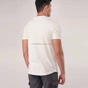 Camiseta Personalizable de Manga Corta y Cuello Redondo para Hombre, de Algodón Grueso Ultra Suave con Bolsillo, con tu Propio Diseño y Logotipo - Product Image 3