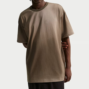 T-shirts pour hommes à col montant en sergé 100 % polyester, coupe oversize, infroissables, à motif uni, impression numérique ODM – Meilleures ventes - Product Image 6