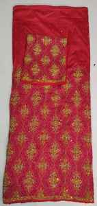 Tela de Seda George Nigeriana de Calidad Superior con Diseño Floral Étnico Nigeriano para Vestidos de Fiesta - Product Image 3