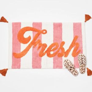 พรมเช็ดเท้าลายดอกไม้สุดหรูทันสมัย แห้งเร็ว ผลิตจากผ้าฝ้ายดีไซน์เนอร์ด้วยเทคนิคการผลิตด้วยเครื่องจักร สำหรับห้องน้ำ โดย ITHL - Product Image 6