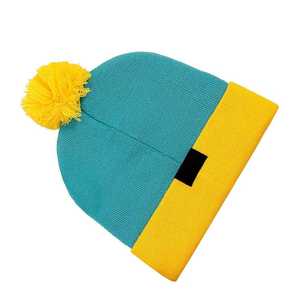 Unisex 100% Cotton Breathable <b>Waterproof</b> <b>Beanie</b> Hat Color Blocking Winter Adult Casual Adjustable Head Circumference - Product Image 2