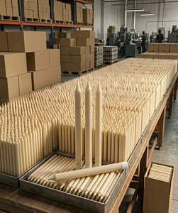 Velas Cónicas de Cera de Parafina Elegancia de Medianoche, Hechas a Mano, Sin Humo, Paquete al por Mayor para Bodas, Navidad, Organizadores de Eventos, Mayoristas - Product Image 2