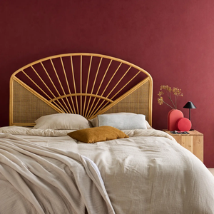 Tête de lit en rotin de haute qualité, tressée à la main, style bohème, réalisée par des artisans qualifiés du Vietnam, prix de gros. - Product Image 3