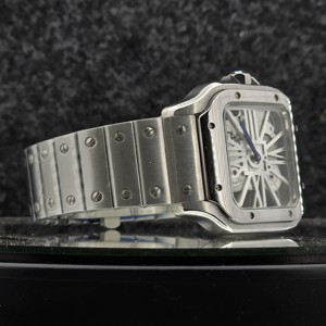 Reloj de Lujo para Hombre, Esqueleto Cuadrado, 41 mm, Movimiento Mecánico Automático, Números Romanos, Cristal de Zafiro, Esfera de Puente, Edición Limitada - Product Image 3