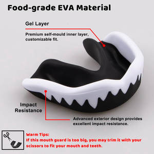 Protège-dents souple, flexible et confortable, facile à porter, nouveaux accessoires de boxe, protection de la mâchoire. - Product Image 2