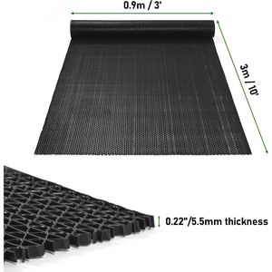 Commercial Heavy Duty Non-Slip Drainage Floor Matting 3 X 10 <b>Plastic</b> <b>Flooring</b> for Swimming Pool Restaurant Kitchen Bathroom Bar - Product Image 1