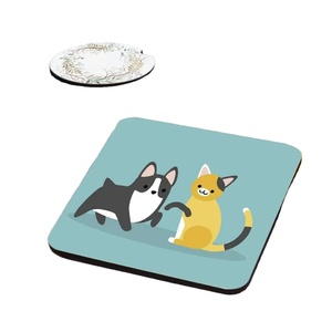 Ensemble de sous-verres imprimés en MDF tendance, esthétique luxueuse, sous-verres modernes pour la décoration de table, sous-verres imprimés en MDF tendance de qualité supérieure - Product Image 5