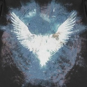T-shirt oversize à manches longues double couche avec impression graphique vintage et effet délavé, impression DTG, style streetwear, double manche - Product Image 6