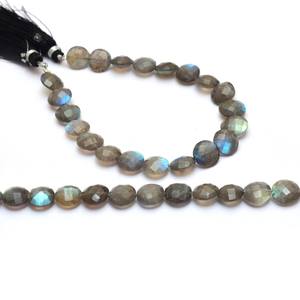 Cuentas facetadas de labradorita AAA+ de 10 mm, cuentas sueltas de labradorita natural de alto brillo, piedras semipreciosas para joyería. - Product Image 5