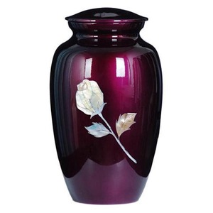 Elegant Brown Metal Cremation Urn - Decorative Brass Funeral Urns for Ashes Adult - <b>Large</b> Memorial Keepsake <b>Jar</b> - Factory Price - Product Image 3