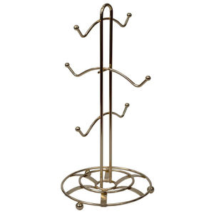 Support de tasses en fil métallique blanc antique, design cœur, pour 6 tasses, présentoir de tasses de cuisine, organisateur, acier durable, gain de place, porte-tasses - Product Image 3