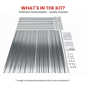 <b>Raised</b> Garden Bed Outdoor Galvanized Metal Garden Beds for Vegetables Large <b>Raised</b> Bed <b>Planter</b> GB008 - Product Image 3