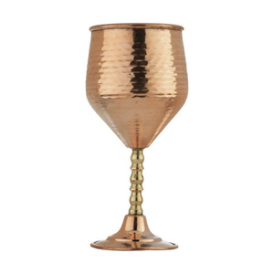 Verres à vin de luxe en cuivre avec cœur en acier inoxydable, gobelets à cocktail vintage incassables, flûtes à champagne incassables - Product Image 6