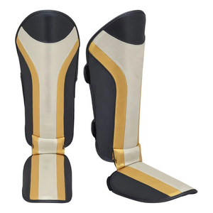 Espinilleras de Boxeo Personalizadas al Por Mayor, Protector de Espinilla para Hombre, Espinilleras de Cuero PU de Alta Calidad - Product Image 5