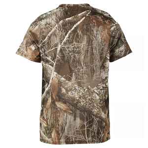Chemise de chasse d'été Realtree Camo à imprimé animal, en toile, anti-UV, manches courtes pour homme, impression de logo personnalisée - Product Image 1