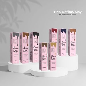 Teinture crème-gel hybride professionnelle BROWDLITE, imperméable, longue durée, semi-permanente, multicolores, à base de plantes, double effet cils - Product Image 2