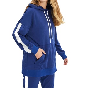 OEM personnalisé femmes automne hiver costume à capuche costumes de sport femmes survêtement 2 pièces survêtement femmes à manches longues survêtement ensemble - Product Image 2