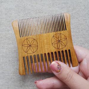 Natural Neem Wooden Eco-Friendly Waterproof Hair Comb Anti-Static <b>Beard</b> Styling Dabble Side Tooth Hair <b>Care</b> Accessory Orion - Product Image 1