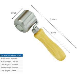 Rullo Professionale in Acciaio Pesante da 2 Pollici per Tetti in PVC, TPO, EPDM e Pavimentazioni in Vinile, Ruota per Applicazioni Varie - Product Image 2