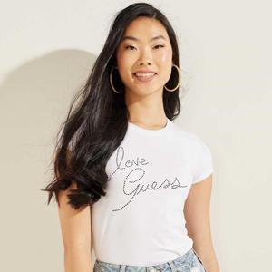 เสื้อยืดพิมพ์ลายข้อความ Womens Love Script ทรงเข้ารูป ผ้าฝ้ายผสมเนื้อนุ่ม แขนสั้น สไตล์ลำลอง สำหรับฤดูร้อน - Product Image 5