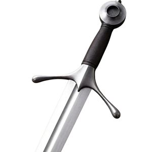Cuchillo de hoja fija forjado a mano, funcional y listo para la batalla, de acero de Damasco, DIY OEM, espada ancha medieval de caballero, cimitarra ninja - Product Image 4