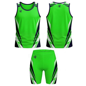 Conjunto de uniforme deportivo personalizado para atletismo, camiseta y pantalones cortos para club escolar y equipo deportivo. - Product Image 3