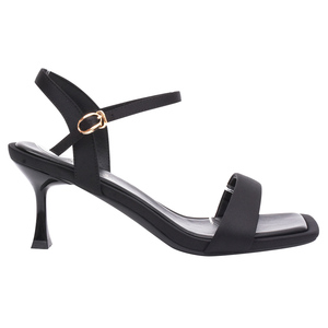 Ann'S Women Heeled Sandals Solid Open Toe Slip-On Mid <b>Heel</b> Block <b>Heel</b> Comfort Elegant Summer Synthetic Rubber Outsole - Product Image 2