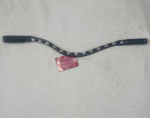 Bandes de sourcils de cheval en cuir de haute qualité pour l'équitation avec cristaux strass grossiste direct fabricant approvisionnement - Product Image 2