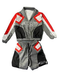 Conjunto corto de verano Estilo único Sublimación Cortavientos personalizado Tejido Hip Hop Liso teñido Primavera Verano Conjuntos transpirables de alta calidad - Product Image 1