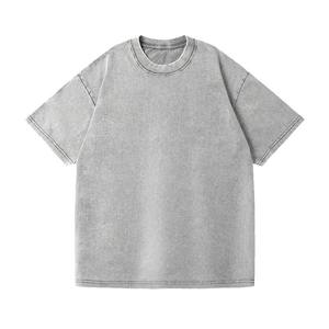 T-shirt délavé à manches raglan en polyester/coton écologique 220g, coupe oversize, sportif, personnalisable avec logo, pour homme et femme - Product Image 4