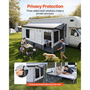 Tenda Parasole per Camper 18-19ft Compatibile con Tende da Sole con Finestre e Porta in Rete Ventilata - Product Image 4