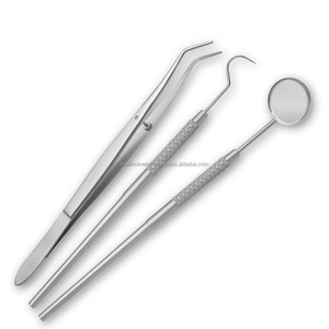 Juego de Exploración Dental de Acero Inoxidable Reutilizable de Alta Calidad, 3 Piezas: Espejo Bucal, Explorador y Pinza. El Mejor Proveedor Mayorista. - Product Image 4