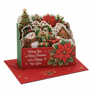 Wholesale Custom Luxury 3D Pop Up Box Christmas Greeting <b>Card</b> Handmade Paper Holiday <b>Gift</b> <b>Card</b> OEM/ODM Vietnam Factory Supplier - Product Image 3