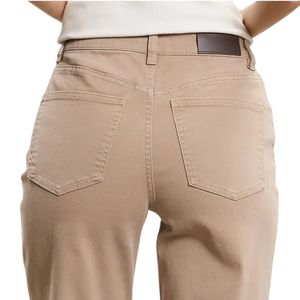 Jean classique droit pour femme, taille haute, en denim, pantalon en coton, confortable pour le quotidien, fournisseur de mode en gros - Product Image 4