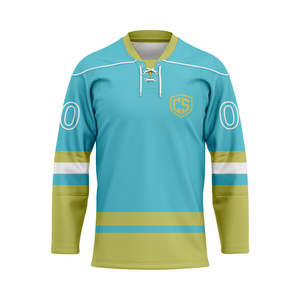 Fabricant OEM et ODM, polyester, broderie personnalisée, tissu sergé, uniforme de hockey sur glace, maillot de hockey sur glace entièrement sublimé - Product Image 1