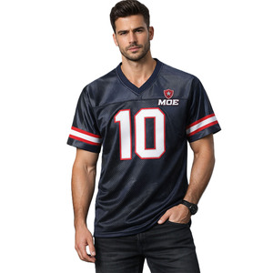 Jersey de Fútbol Americano de Alta Calidad, con Costuras en Tackle Twill, Malla de Poliéster, Uniforme Personalizado, Pedido al por Mayor OEM - Product Image 2