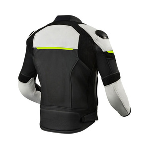 Blouson en cuir de moto pour homme de qualité supérieure 2026 avec protections intégrées, style unique - Product Image 4