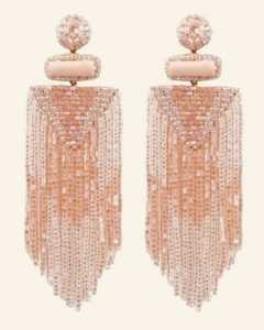 Boucles d'oreilles pendantes bohèmes à pompons pour femme, en résine perlée, bijoux de fête, acrylique et lucite, style statement - Product Image 3