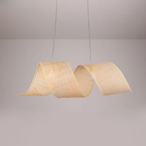 Lámpara Colgante Vintage de Bambú, Fabricada a Mano, para Decoración de Restaurantes e Iluminación Residencial - Product Image 2