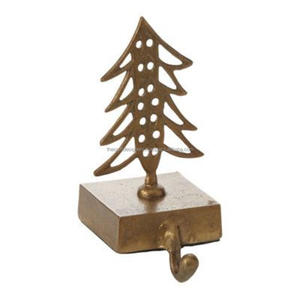 Shiny Polish Xmas Pine Tree <b>Stocking</b> <b>Holder</b> For Christmas Decoration Living Room Decor For Home Gift Crafts - Product Image 6