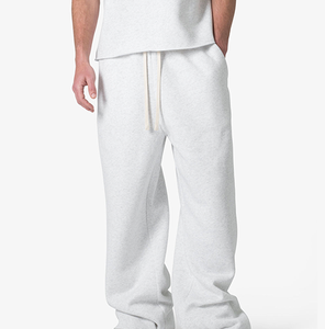 Hot Sale Custom Baggy Sweat Pant With <b>Drawstring</b> Fleece Cotton Slim Fit Casual Wash Straight <b>Trouser</b> Baggy Sweatpants for Men - Product Image 3