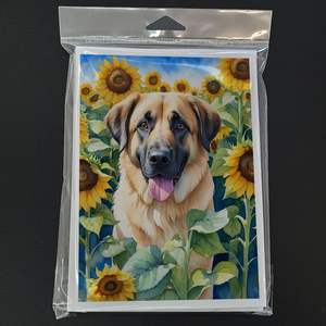 Pastor caprichoso de Anatolia en girasoles A7 tamaño 5x7 tarjetas de felicitación en blanco Paquete de 8 incluyendo sobres y tarjetas de notas - Product Image 3