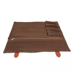 Sac de rangement pour couteaux en cuir et toile, pour chef professionnel, pour la cuisine, pour les voyages, LCKR-0029 - Product Image 1