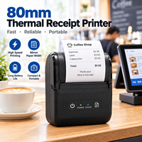 Imprimante thermique portable MP80-27 80 mm pour reçus et étiquettes, mini-imprimante thermique portable 3 pouces pour le commerce de détail et les points de vente