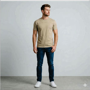 T-shirt vintage sportif à col rond pour homme, 100 % coton, coupe oversize personnalisée, vente en gros, impression sur t-shirt vierge - Product Image 1