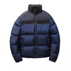 Men's Two-Tone Custom Puffer Jacket Quilted Stand Collar Winter <b>Bubble</b> <b>Coat</b> OEM Logo Wholesale B2B Multi-Color Padded Outerwear - Product Image 4